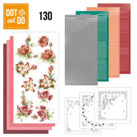 Dot and Do 130 - Precious Marieke - Timeless Red Flowers DODO130