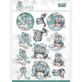3D cutting sheet - Yvonne Creations - Winter Time - Penguin CD11574