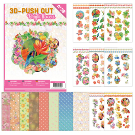 3D Push Out book 38 - Urban Flowers 3DPO10038