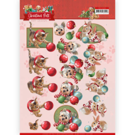 3D Cutting Sheet - Amy Design - Christmas Pets - Christmas balls CD11528