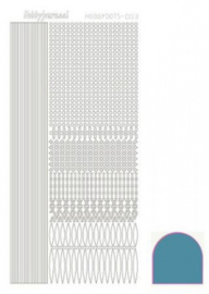 Hobbydots sticker Mirror Turquoise 003 STDM03D