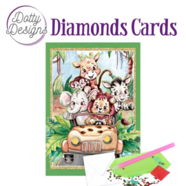 Dotty Designs Diamond Cards - Jungle Car DDDC1172