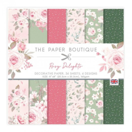 The Paper Boutique Rosy Deligths 8x8 Paper Pad PB1737