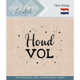 Card Deco Essentials - Clear Stamps - Houd vol CDECS039