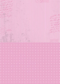 Doublesided background sheets A4 pink stripes NEVA009