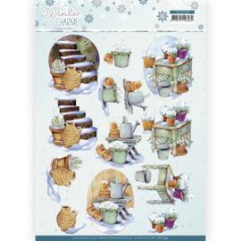 3D Cutting Sheet - Jeanine's Art - Winter Charme - Stairs CD11739
