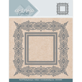 Card Deco Essentials Aperture Dies - Swirls Square CDCD10056