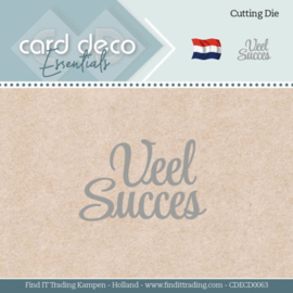 Card Deco Essentials - Dies - Veel Succes CDECD0063