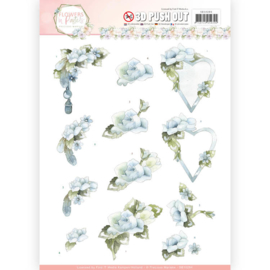 3D Pushout - Precious Marieke - Flowers in Pastels - Blue Dreams SB10284