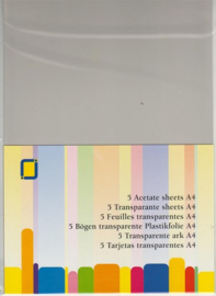 Transparante sheets Mica A4 - 5 vel 3.1000