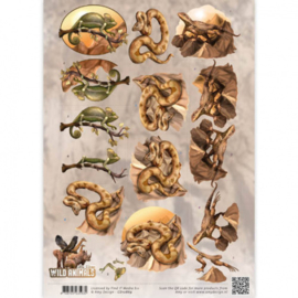 3D Knipvel - Amy Design - Wild Animals - Reptiles CD10869