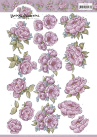 3D Cutting Sheet - Yvonne Creations - Pink Rose CD11598