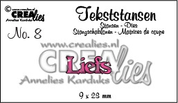 Crealies tekststans - Liefs (NL) CLTS08 / 9x23 mm 115634/3108
