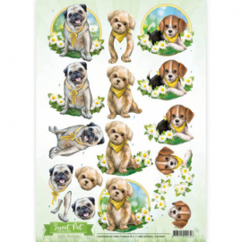 3D Knipvel - Amy Design - Sweet Pet- Dogs CD10960
