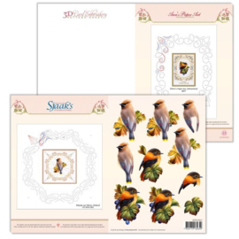 3D Card Embroidery Pattern Sheet #23 with Ann & Sjaak 3DCE13023