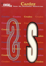 Crealies Cardzz letters letter S CLCZ419 max. 13 cm