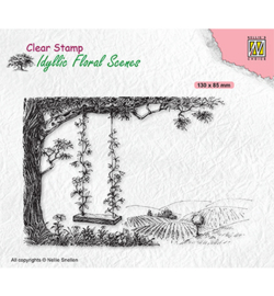 Nellie clearstamp IFS035 - Tree with swing