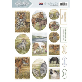 Cutting Sheets - Card Deco Essentials - Wild Animals - Dutch CD11994