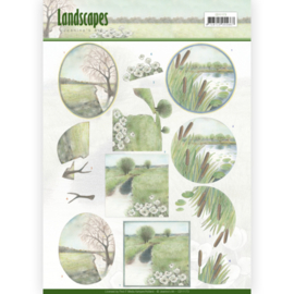 3D knipvel - Jeanine's Art - Landscapes - Winter Landscapes CD11173