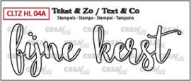 Crealies Clearstamp Tekst&Zo Fijne kerst omlijning (NL) CLTZHL04A 37 x 27 mm - 46 x 24 mm 130505/2608