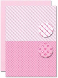 Decoupage sheet - Doublesided - Pink - Babyboy-suns NEVA083