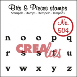 Crealies Clearstamp Bits&Pieces no. 504 N t/m Z 29x55mm / CLBP504 130505/0504
