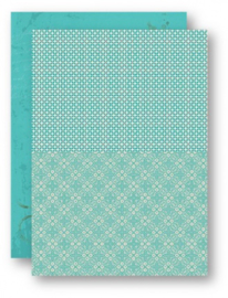 Background Sheets A4 turquoise retro NEVA048