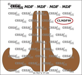 Crealies MDF projecthouder CLMDF99 2x 10,7 x 17cm