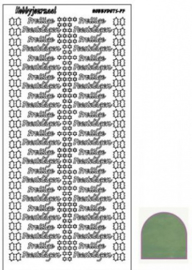 Hobby dots sticker Prettige Feestdagen mirror apple STDMPF01