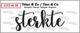 Crealies Clearstamp Tekst&Zo Sterkte (NL) CLTZHL03 62 x 27 mm  130505/2605