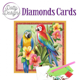 Dotty Designs Diamond Cards - Parrots DDDC1081