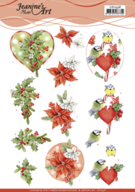 3D Cutting Sheet - Jeanine's Art - Red Holly Berries CD11538