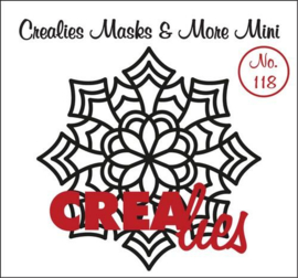 Crealies Masks & More Mini no. 118 Mandala E 105x105 mm / CLMMM118 115634/8118