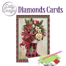 Dotty Designs Diamond Cards - Christmas Stocking DDDC1155