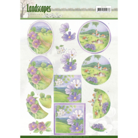 3D knipvel - Jeanine's Art - Landscapes - Spring Landscapes CD11170