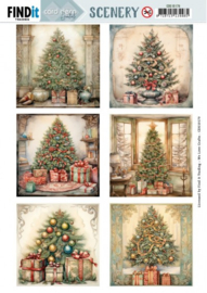 Push Out Scenery - Card Deco Essentials - Christmas Tree Square CDS10179