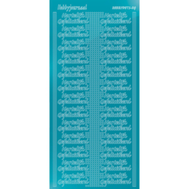 Hobbydots sticker HG - Mirror Azure Blue STDMHGM