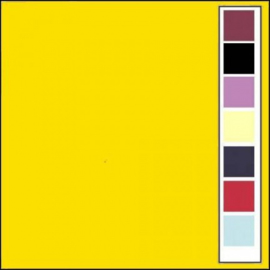LinnenArt kaartkarton vierkant kanarie geel 6 LKK-4K06