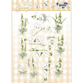 3D Knipvel - Precious Marieke - Early Spring - Early Snowdrops CD11027