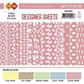 Card Deco - Designer Sheets - Sweet Pet-Oudroze CDDSOR004