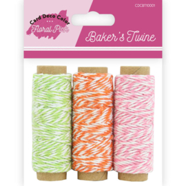 Bakers Twine - Yvonne Creations - Floral Pink CDCBT10001