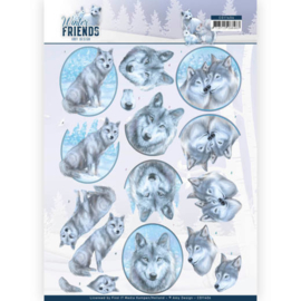 3D Knipvel - Amy Design - Winter Friends - Winter Wolves CD11406
