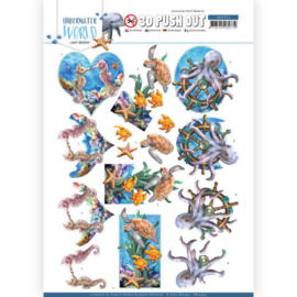 3D Push Out - Amy Design - Underwater World - Sea Animals SB10455