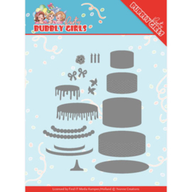 Dies - Yvonne Creations - Bubbly Girls Party - Birthday Cake YCD10202
