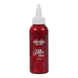 Card Deco Essentials - Glitter Glue - Red CDEGG006