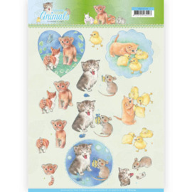 3D knipvel - Jeanine's Art - Young Animals - Kittens CD11274