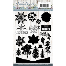 Clearstamp - Precious Marieke - Winter Flowers PMCS10039