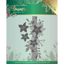 Dies - Jeanines Art Christmas Flowers - Poinsettia Border JAD10105