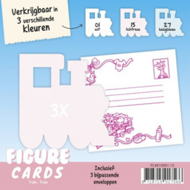 Figure Cards - Trein - Lichtroze FC4K10001-15