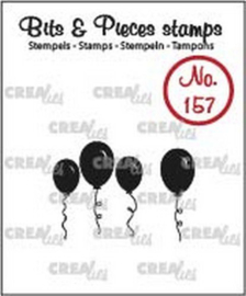 Crealies Clearstamp Bits & Pieces ballonnen (dicht) CLBP157 20 x 22 - 8 x 21mm 130505/1157